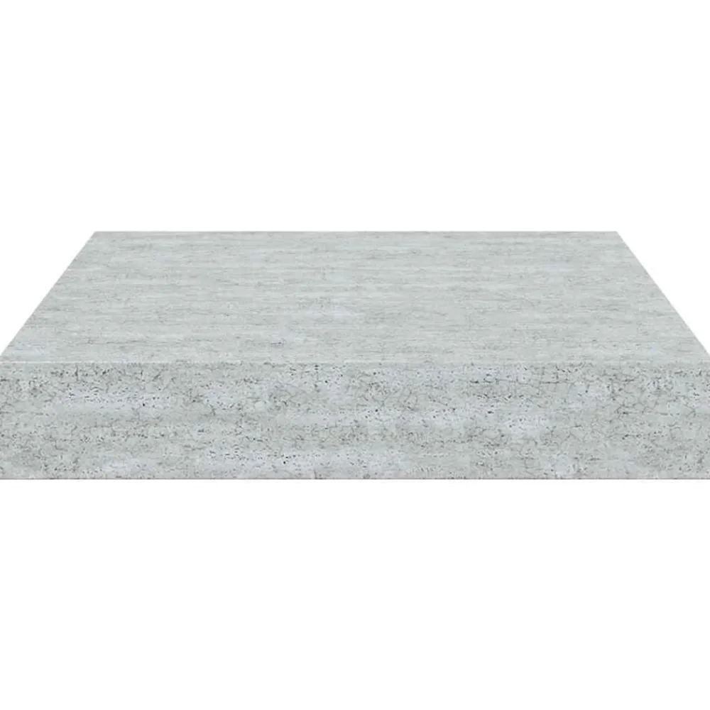 vidaXL Estanterías-Estante flotante de pared gris hormigón MDF 23x23,5x3,8 cm