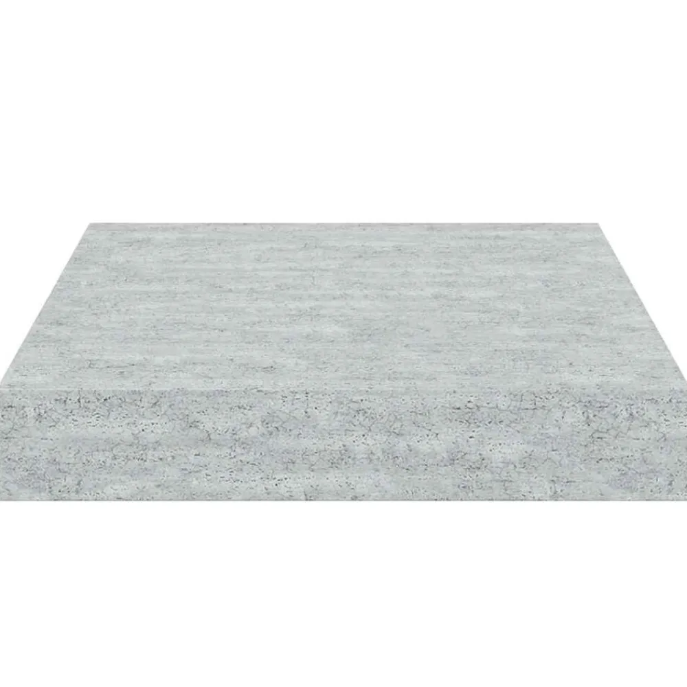 vidaXL Estanterías-Estante flotante de pared gris hormigón MDF 23x23,5x3,8 cm