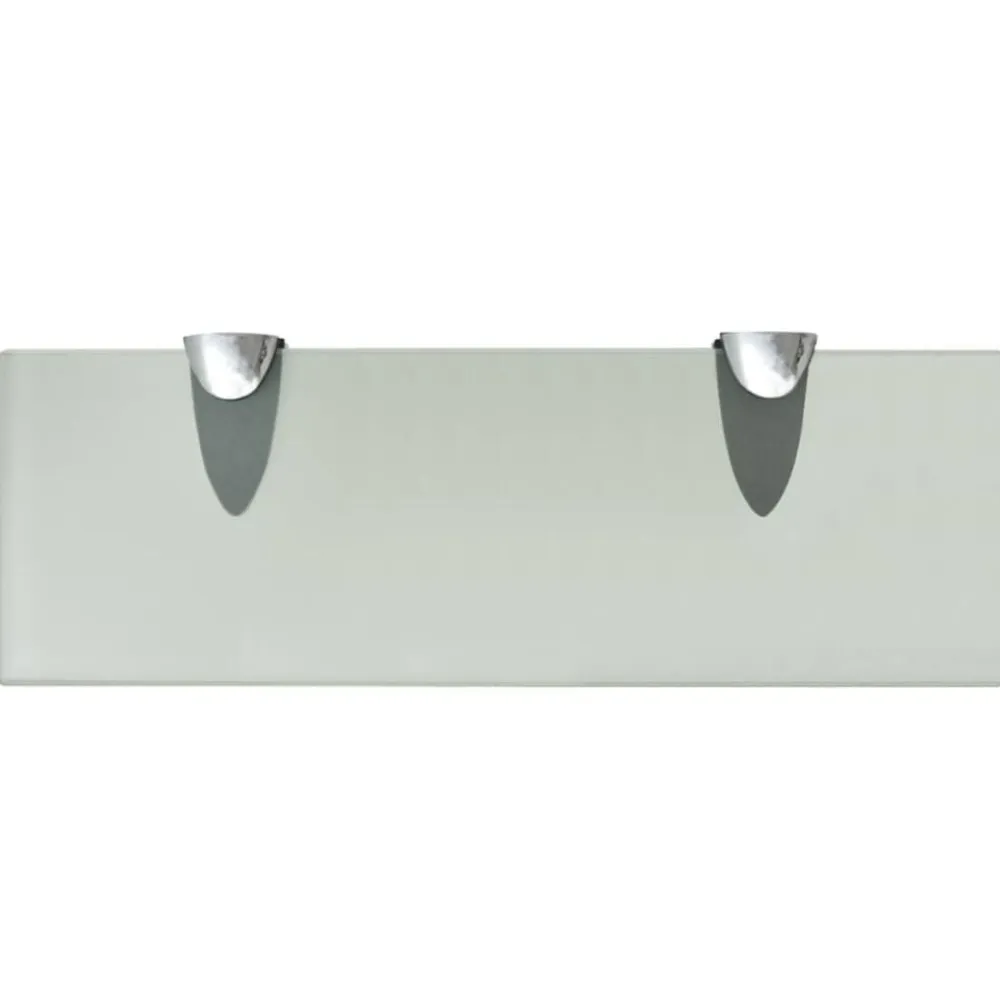 vidaXL Estante flotante de cristal 30x10 cm 8 mm Blanco Online