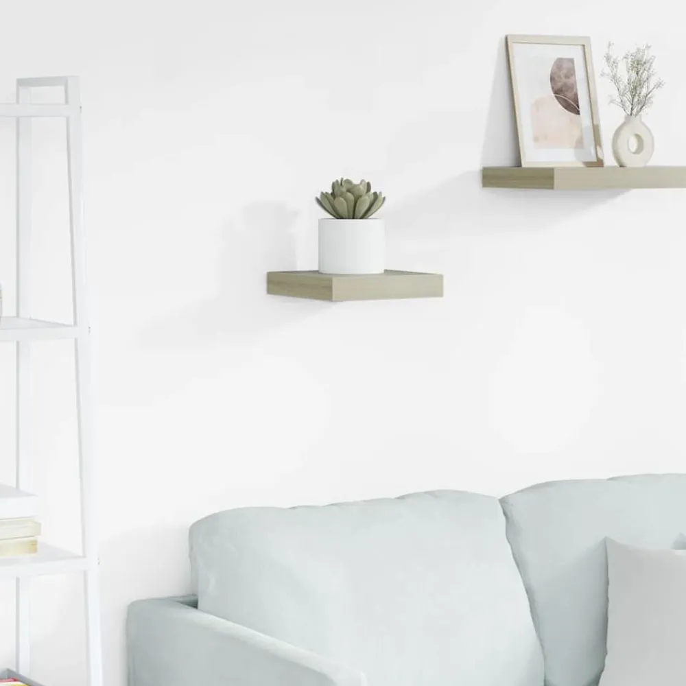 vidaXL Estanterías-Estante flotante de pared MDF color 23x23,5x3,8 cm