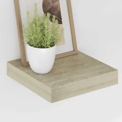 vidaXL Estanterías-Estante flotante de pared MDF color 23x23,5x3,8 cm