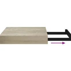 vidaXL Estanterías-Estante flotante de pared MDF color 23x23,5x3,8 cm