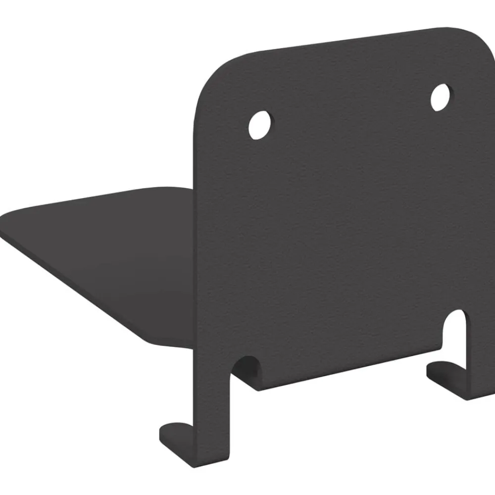 vidaXL Estante Flotante Invisible 4 pcs 6 x 11 x 6,5 cm Negro