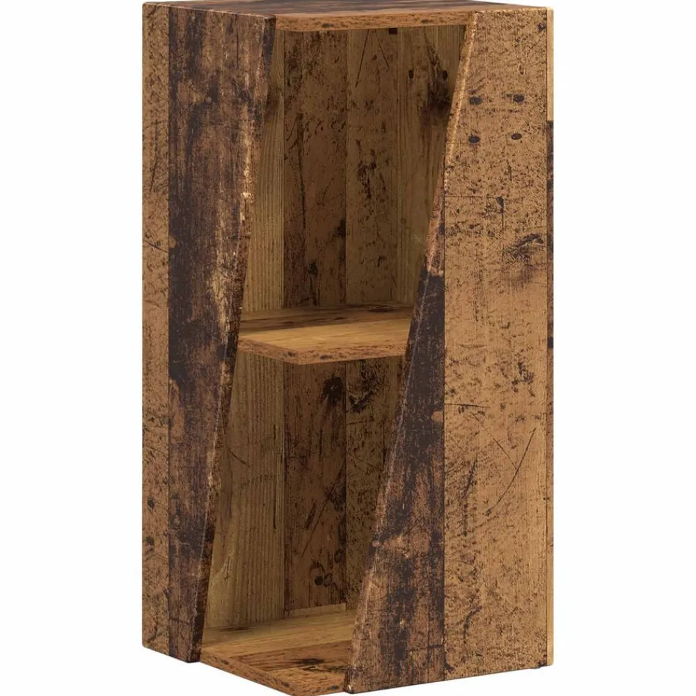 vidaXL Estante lateral Madera vieja 33 x 32 x 70,5 cm Madera envejecida