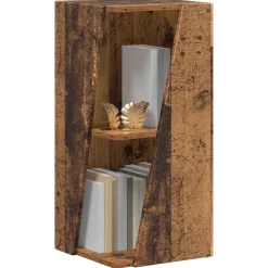 vidaXL Estante lateral Madera vieja 33 x 32 x 70,5 cm Madera envejecida
