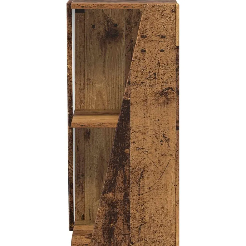 vidaXL Estante lateral Madera vieja 33 x 32 x 70,5 cm Madera envejecida