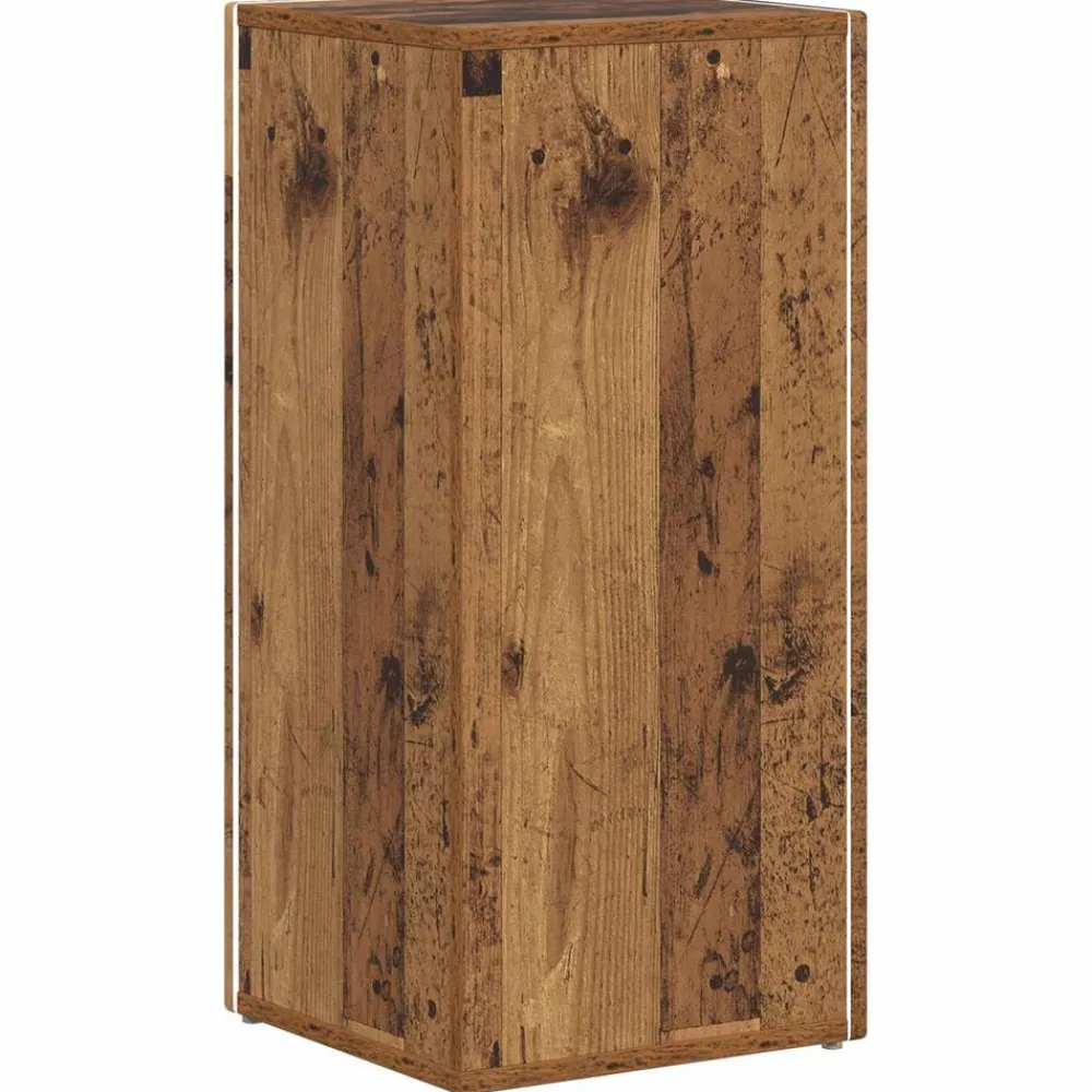 vidaXL Estante lateral Madera vieja 33 x 32 x 70,5 cm Madera envejecida