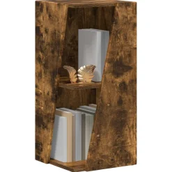 vidaXL Estante lateral 33 x 32 x 70,5 cm Roble ahumado Best