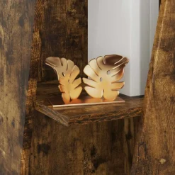 vidaXL Estante lateral 33 x 32 x 70,5 cm Roble ahumado Best