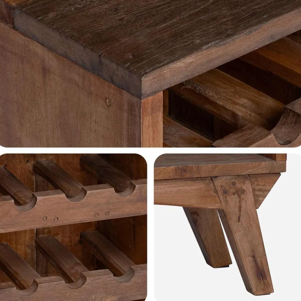 vidaXL Estante Marrón 60 x 30 x 90 cm Madera sólida recuperada