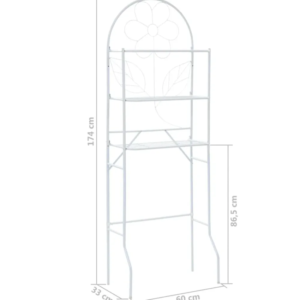 vidaXL Accesorios Para El Baño-Estante para inodoro 60x33x174 cm