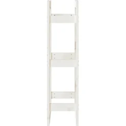 vidaXL Estante para leña madera maciza de pino 41x25x100 cm Blanco Hot