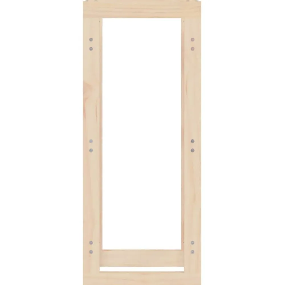 vidaXL Estante para leña madera maciza de pino 41x25x100 cm Natural Clearance