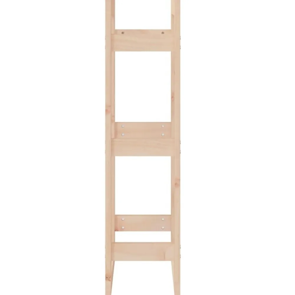 vidaXL Estante para leña madera maciza de pino 41x25x100 cm Natural Clearance