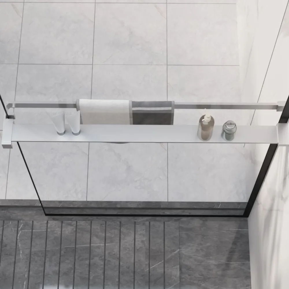 vidaXL Estante para pared de ducha aluminio cromado 80 cm Plateado Hot