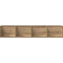 vidaXL Estanterías-Estante pared CD madera ingeniería 100x18x18 cm