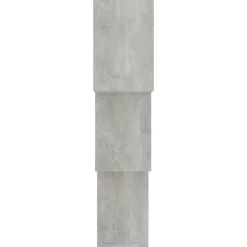 vidaXL Estanterías-Estante pared cubo madera ingeniería gris hormigón 68x15x68 cm