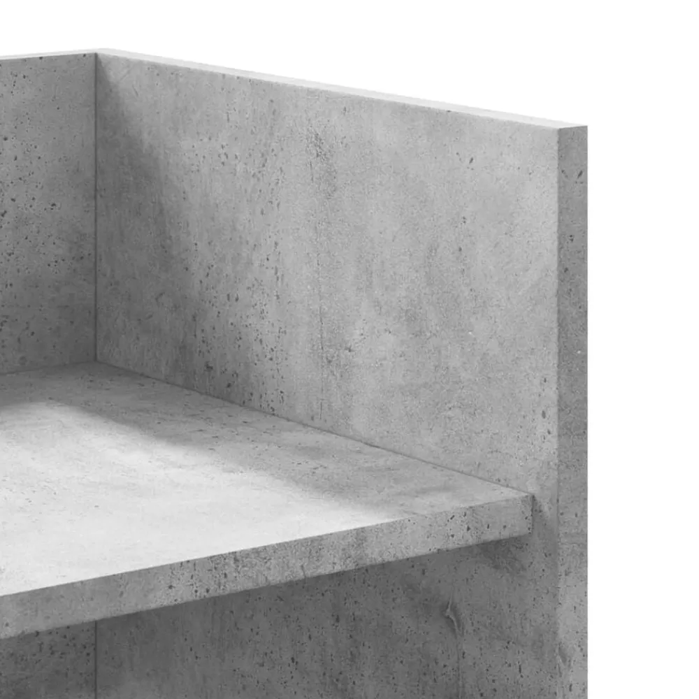 vidaXL Estante pared madera ingeniería gris hormigón 70,5x35x30,5 cm Gris hormigón Outlet