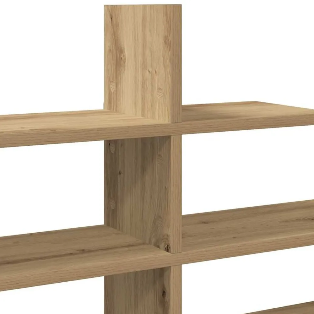 vidaXL Estanterías-Estante pared madera ingeniería artisan 124,5x18x60,5 cm