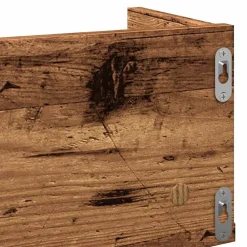 vidaXL Estante pared para CD madera ingeniería envejecida 100x18x18 cm Madera antigua Best
