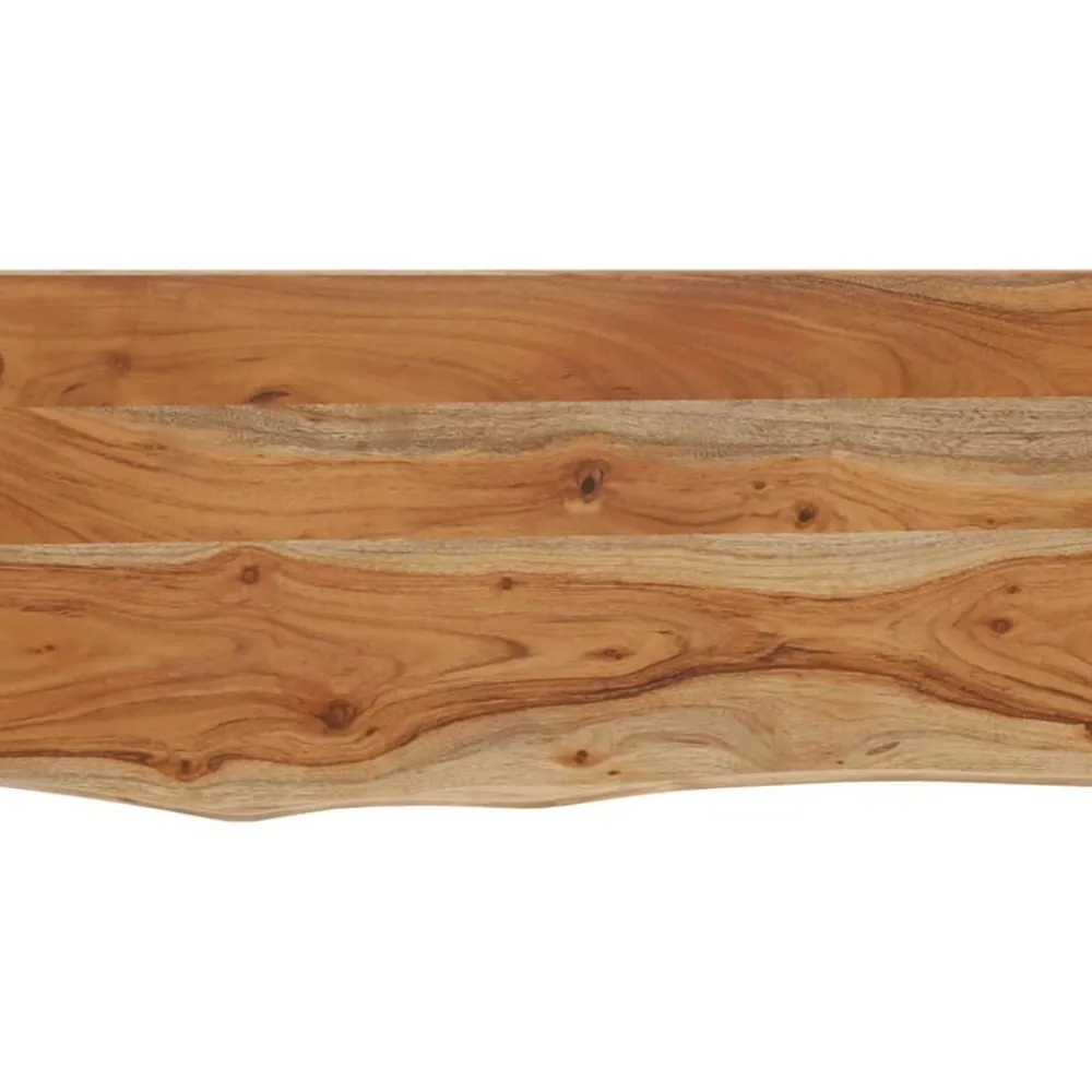 vidaXL Accesorios Para Mesas-Estante pared rectangular madera acacia borde vivo 40x20x2,5 cm