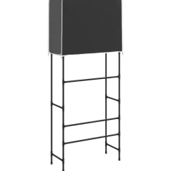 vidaXL Accesorios Para El Baño-Estantería 2 niveles lavadora hierro 71x29,5x170,5cm