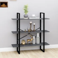 vidaXL Estanterías-Estantería 3 niveles madera maciza de pino 100x30x105 cm
