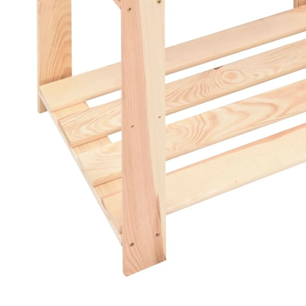 vidaXL Almacenamiento Industrial-Estantería 5 niveles 2 unidades madera pino maciza 250 kg