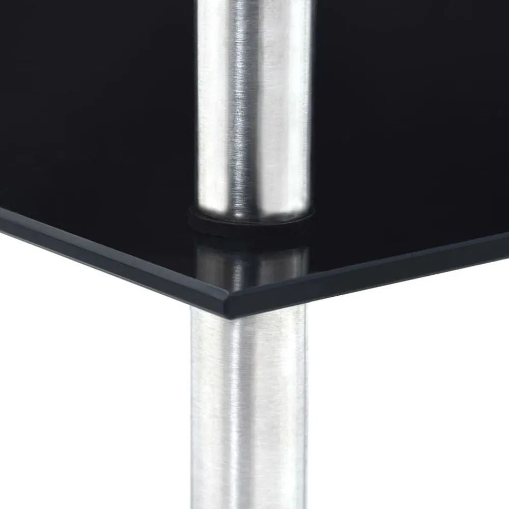 vidaXL Estanterías-Estantería 5 niveles cristal templado 30x30x130 cm