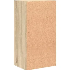 vidaXL Estanterías-Estantería 2 niveles contrachapada color roble 40x30x76,5cm