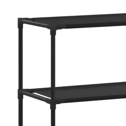 vidaXL Estantería 2 niveles sobre lavadora hierro 69x28x143 cm Negro Sale