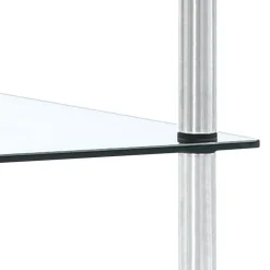 vidaXL Estanterías-Estantería 3 niveles cristal templado 40x40x67 cm