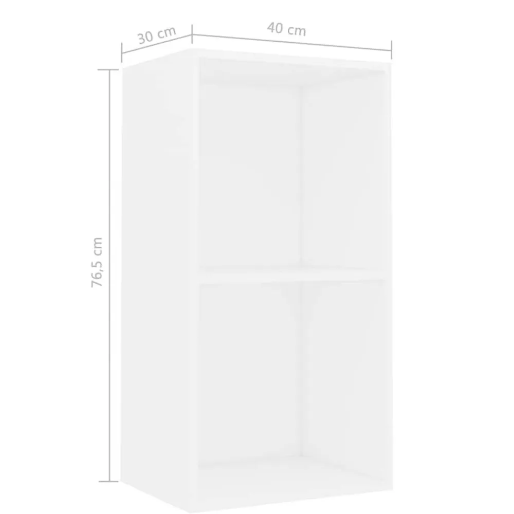 vidaXL Estanterías-Estantería 2 niveles madera contrachapada 40x30x76,5 cm