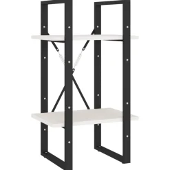 vidaXL Estanterías-Estantería 2 niveles madera maciza de pino 40x30x70 cm