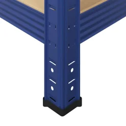 vidaXL Estantería almacenaje 5 niveles madera ingeniería acero Azul Sale