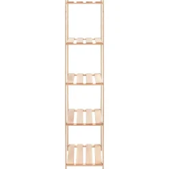 vidaXL Almacenamiento Industrial-Estantería almacenaje 5 niveles madera pino maciza 250 kg