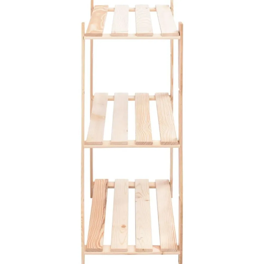 vidaXL Almacenamiento Industrial-Estantería almacenaje 3 niveles madera pino maciza 150 kg