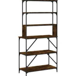 vidaXL Cocina Y Comedor-Estantería cocina 6 niveles madera 90x40x180 cm