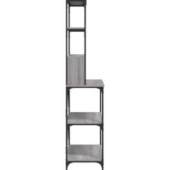 vidaXL Estantería cocina 6 niveles madera 90x40x180 cm Gris sonoma Best