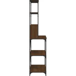 vidaXL Cocina Y Comedor-Estantería cocina 6 niveles madera roble marrón 90x40x180 cm