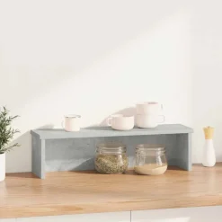 vidaXL Cocina Y Comedor-Estantería cocina apilable madera ingeniería gris hormigón