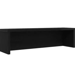 vidaXL Estantería cocina apilable madera ingeniería negra 50x15x16 cm Negro New
