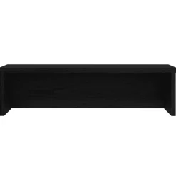 vidaXL Estantería cocina apilable madera ingeniería negra 50x15x16 cm Negro New
