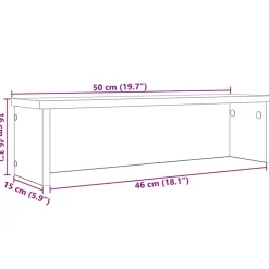 vidaXL Estantería cocina apilable madera ingeniería Roble ahumado Outlet