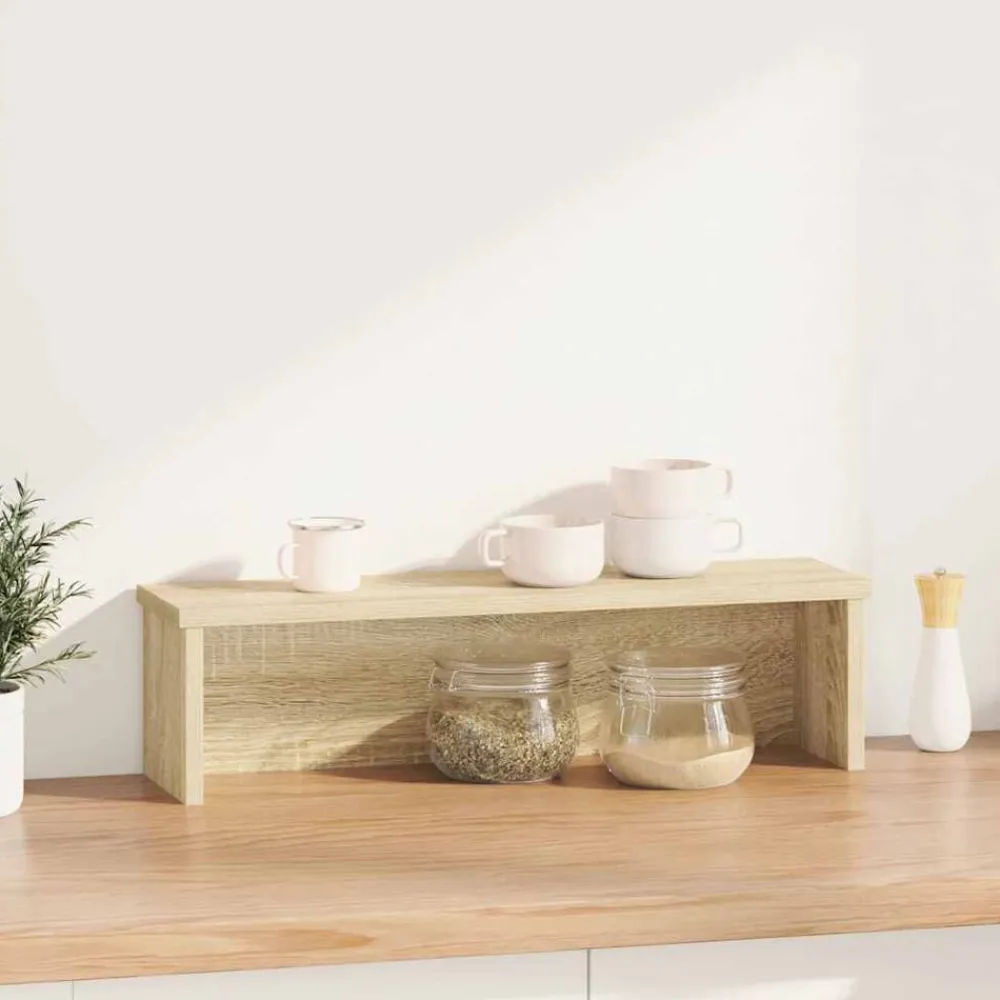 vidaXL Estantería cocina apilable madera ingeniería Roble Sonoma Clearance