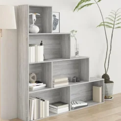 vidaXL Estantería color 155x24x160 cm Gris sonoma Clearance