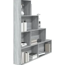 vidaXL Estantería color 155x24x160 cm Gris sonoma Clearance