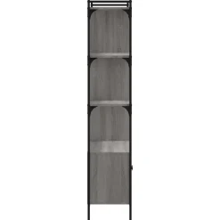 vidaXL Estanterías-Estantería con puertas madera 76,5x30x154,5 cm