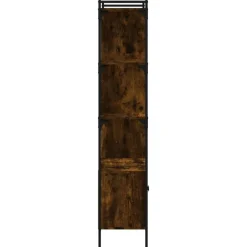 vidaXL Estanterías-Estantería con puertas madera 76,5x30x154,5 cm