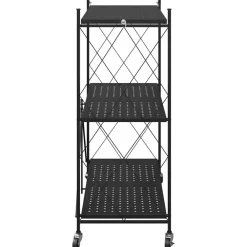 vidaXL Herramientas-Estantería con ruedas de acero negro 71x34x88 cm